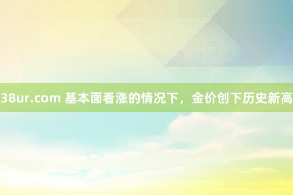 38ur.com 基本面看涨的情况下，金价创下历史新高