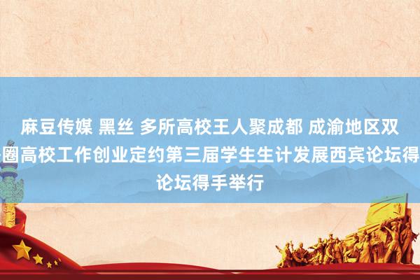 麻豆传媒 黑丝 多所高校王人聚成都 成渝地区双城经济圈高校工作创业定约第三届学生生计发展西宾论坛得手举行