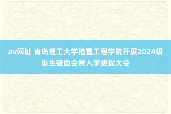 av网址 青岛理工大学措置工程学院开展2024级重生碰面会暨入学拔擢大会