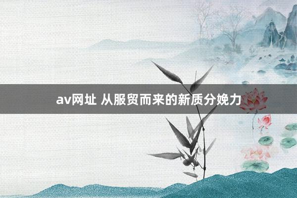 av网址 从服贸而来的新质分娩力