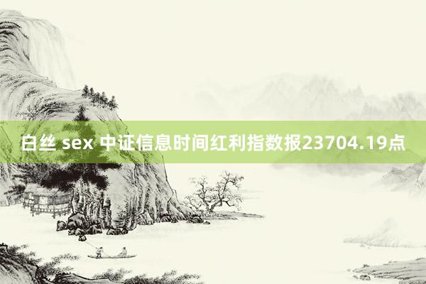 白丝 sex 中证信息时间红利指数报23704.19点