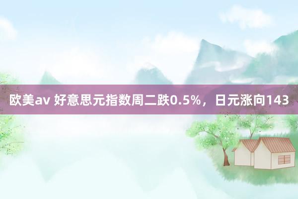 欧美av 好意思元指数周二跌0.5%，日元涨向143