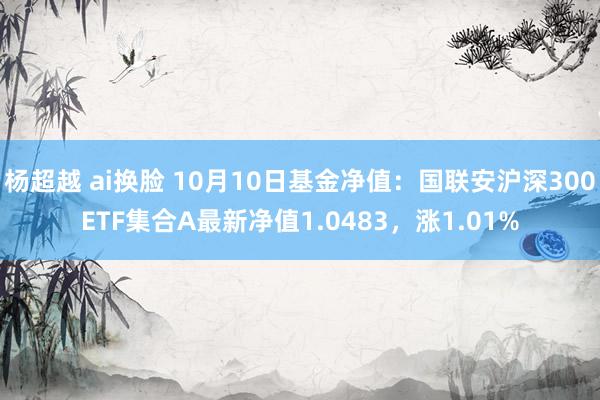 杨超越 ai换脸 10月10日基金净值：国联安沪深300ETF集合A最新净值1.0483，涨1.01%