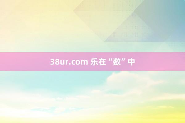 38ur.com 乐在“数”中