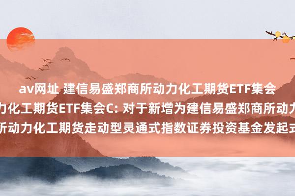 av网址 建信易盛郑商所动力化工期货ETF集会A，建信易盛郑商所动力化工期货ETF集会C: 对于新增为建信易盛郑商所动力化工期货走动型灵通式指数证券投资基金发起式集会基金销售机构的公告