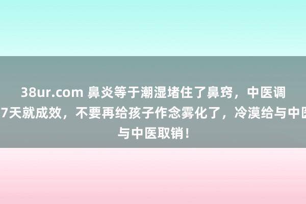 38ur.com 鼻炎等于潮湿堵住了鼻窍，中医调养鼻炎7天就成效，不要再给孩子作念雾化了，冷漠给与中医取销！