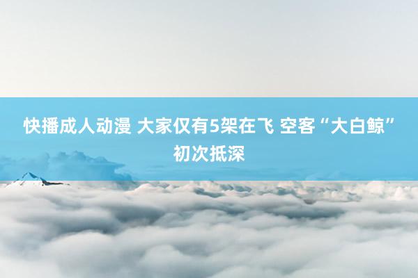 快播成人动漫 大家仅有5架在飞 空客“大白鲸”初次抵深