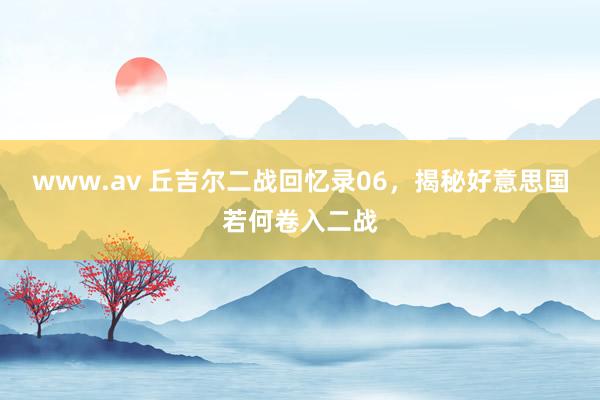 www.av 丘吉尔二战回忆录06，揭秘好意思国若何卷入二战